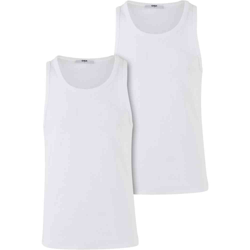 DEF - Basic 2 Pack Tanktop - WeiÃŸ/WeiÃŸ